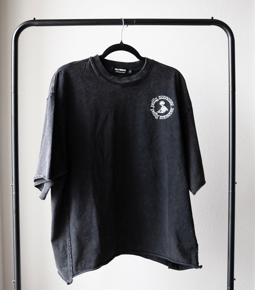 Raw Edge Snow Washed Boxy T-Shirt