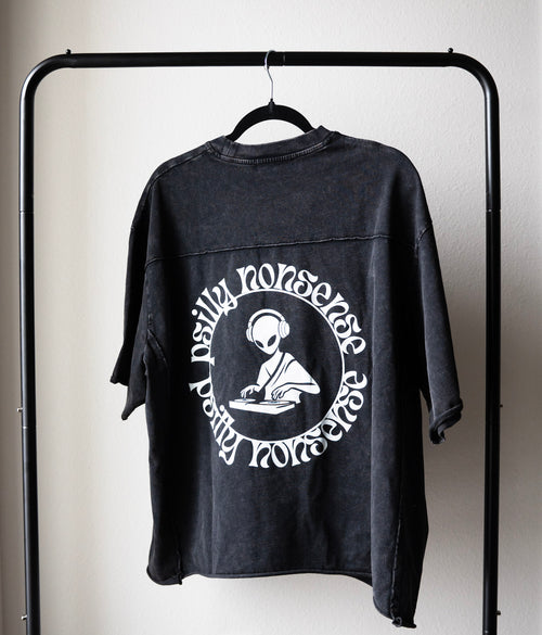 Raw Edge Snow Washed Boxy T-Shirt