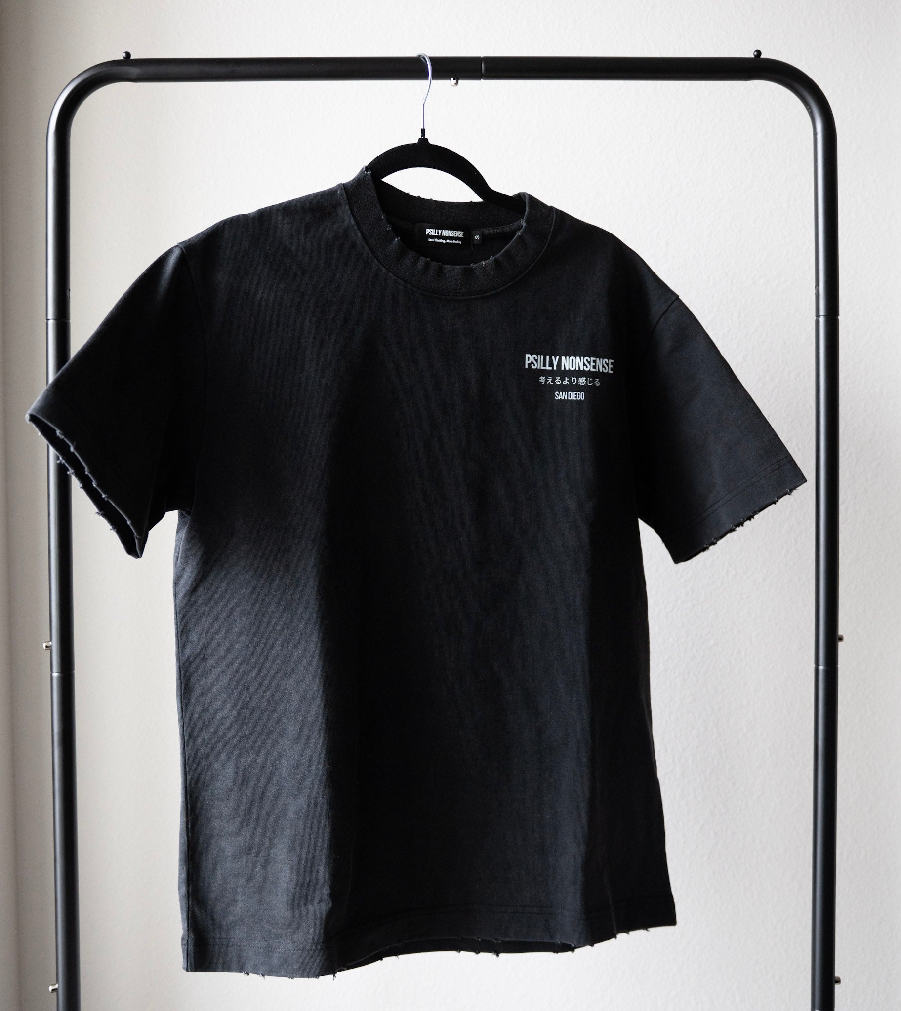 Heavyweight Vintage Washed Frayed T-Shirt