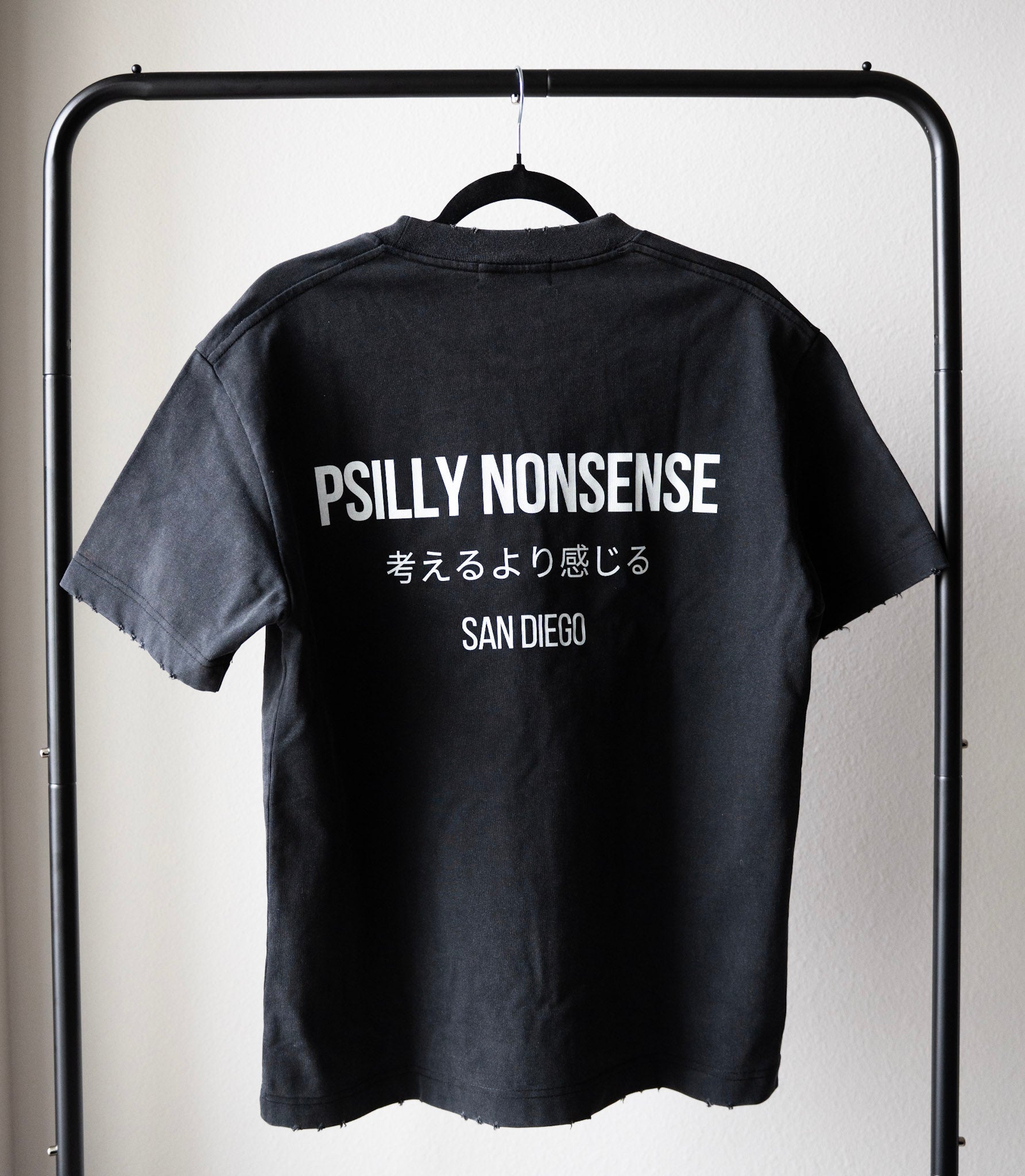 Heavyweight Vintage Washed Frayed T-Shirt