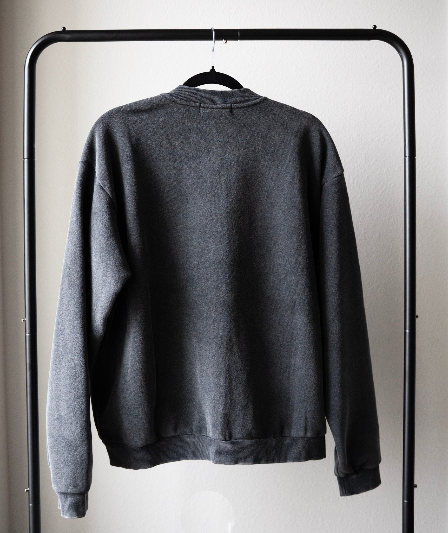 Vintage Washed Fleece Baseball Jacket