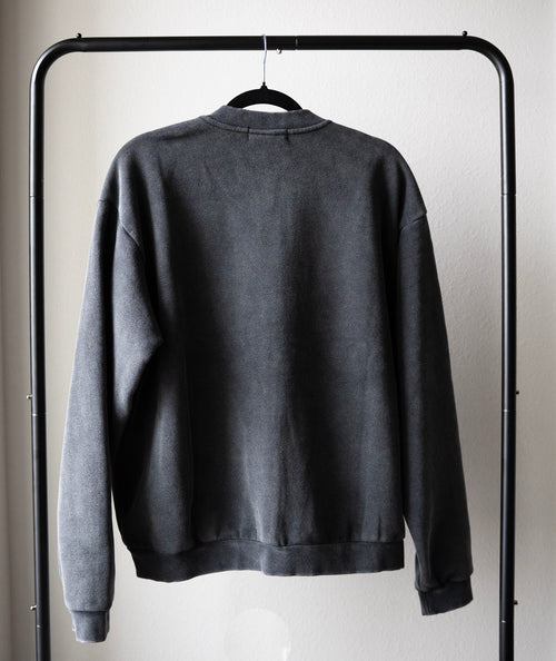 Vintage Washed Fleece Baseball Jacket