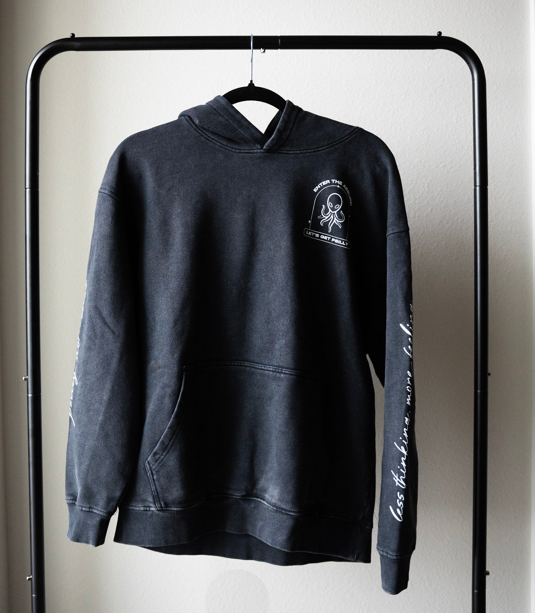 Snow Washed Loose Cotton Hoodie