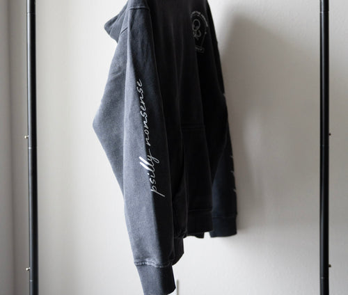 Snow Washed Loose Cotton Hoodie