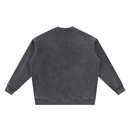 Vintage Washed Fleece Baseball Jacket