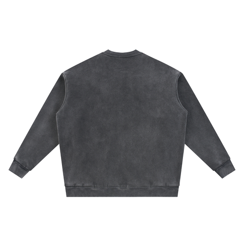 Vintage Washed Fleece Baseball Jacket