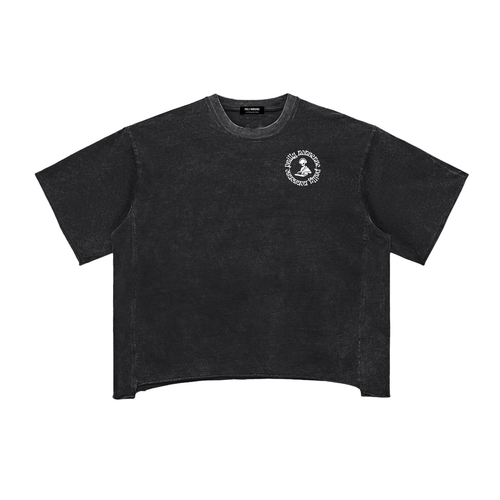 Raw Edge Snow Washed Boxy T-Shirt