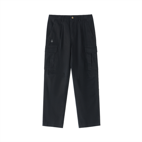 Men's Cotton Elastic-Waist Cargo Pants