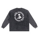 Snow Washed Oversize Long Sleeve T-shirt