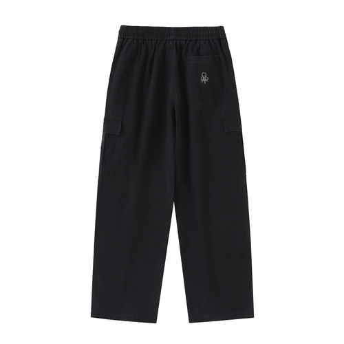 Men's Drawstring Waist Straight-Leg Cargo Pants