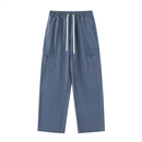 Men's Drawstring Waist Straight-Leg Cargo Pants