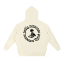 Contrast Tape Raw Edge Double Layered Hoodie