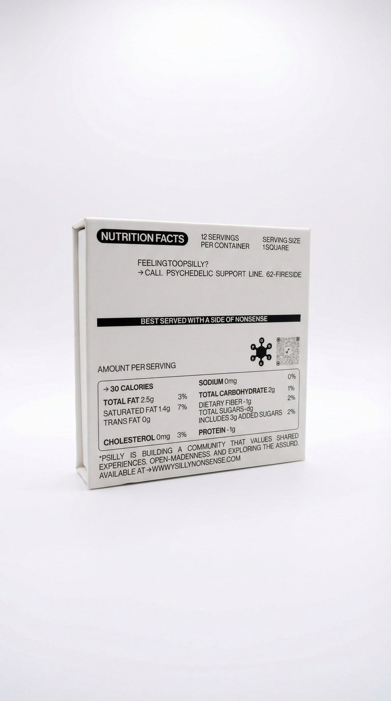 Psilly Nonsense Organic Chocolate Bar