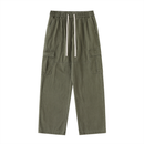 Men's Drawstring Waist Straight-Leg Cargo Pants