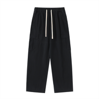 Men's Drawstring Waist Straight-Leg Cargo Pants