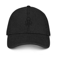 Psilly Ikon Black-on-Black Denim Hat