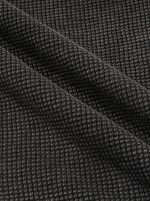 Waffle-Texture Washed Boxy T-Shirt