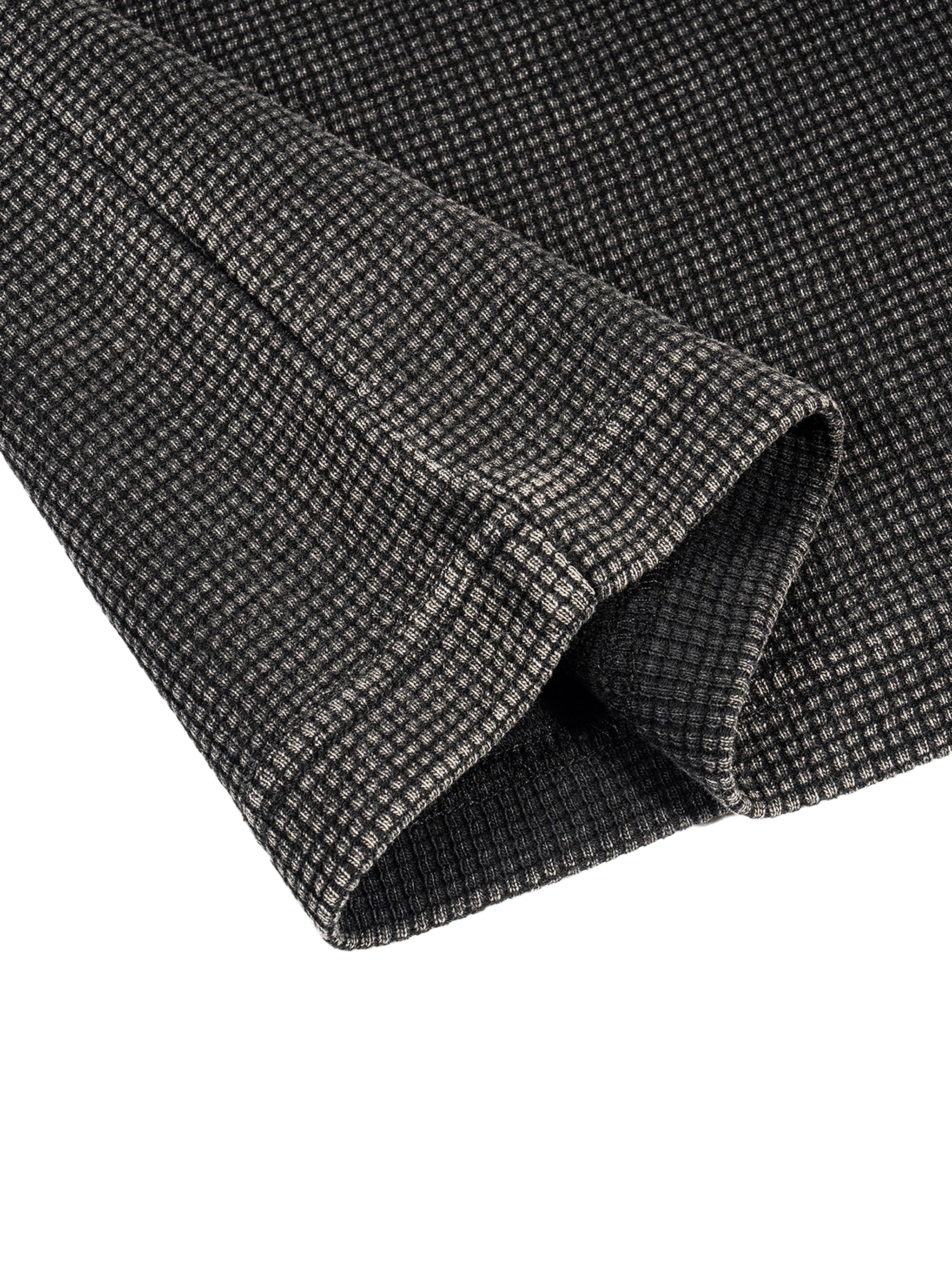 Waffle-Texture Washed Boxy T-Shirt