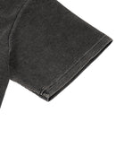 Waffle-Texture Washed Boxy T-Shirt