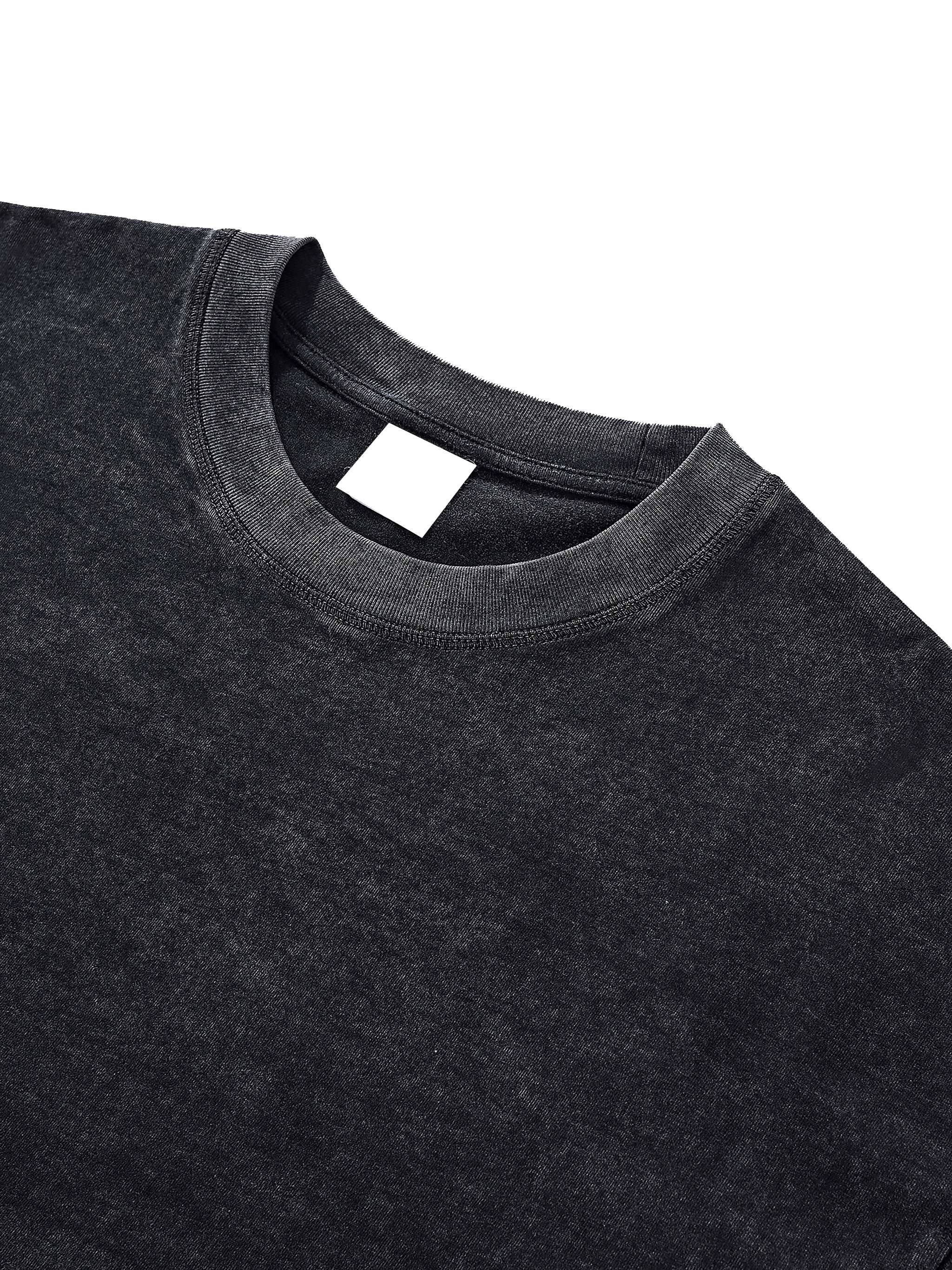 Raw Edge Snow Washed Boxy T-Shirt