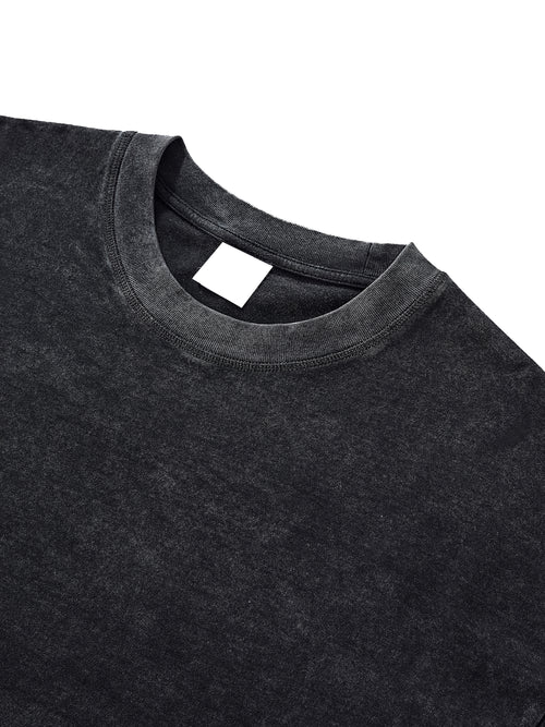 Raw Edge Snow Washed Boxy T-Shirt