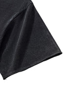 Raw Edge Snow Washed Boxy T-Shirt