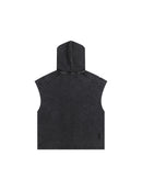 Snow Washed Boxy Hooded Tank Top