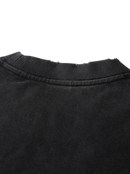 Heavyweight Vintage Washed Frayed T-Shirt