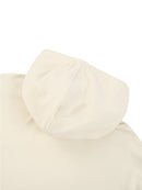 Contrast Tape Raw Edge Double Layered Hoodie