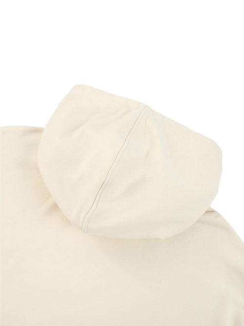 Contrast Tape Raw Edge Double Layered Hoodie