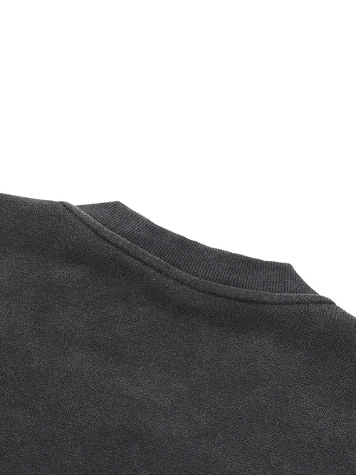 Vintage Washed Fleece Baseball Jacket