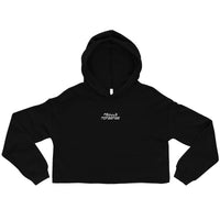 Women's Embroidered Crop Hoodie